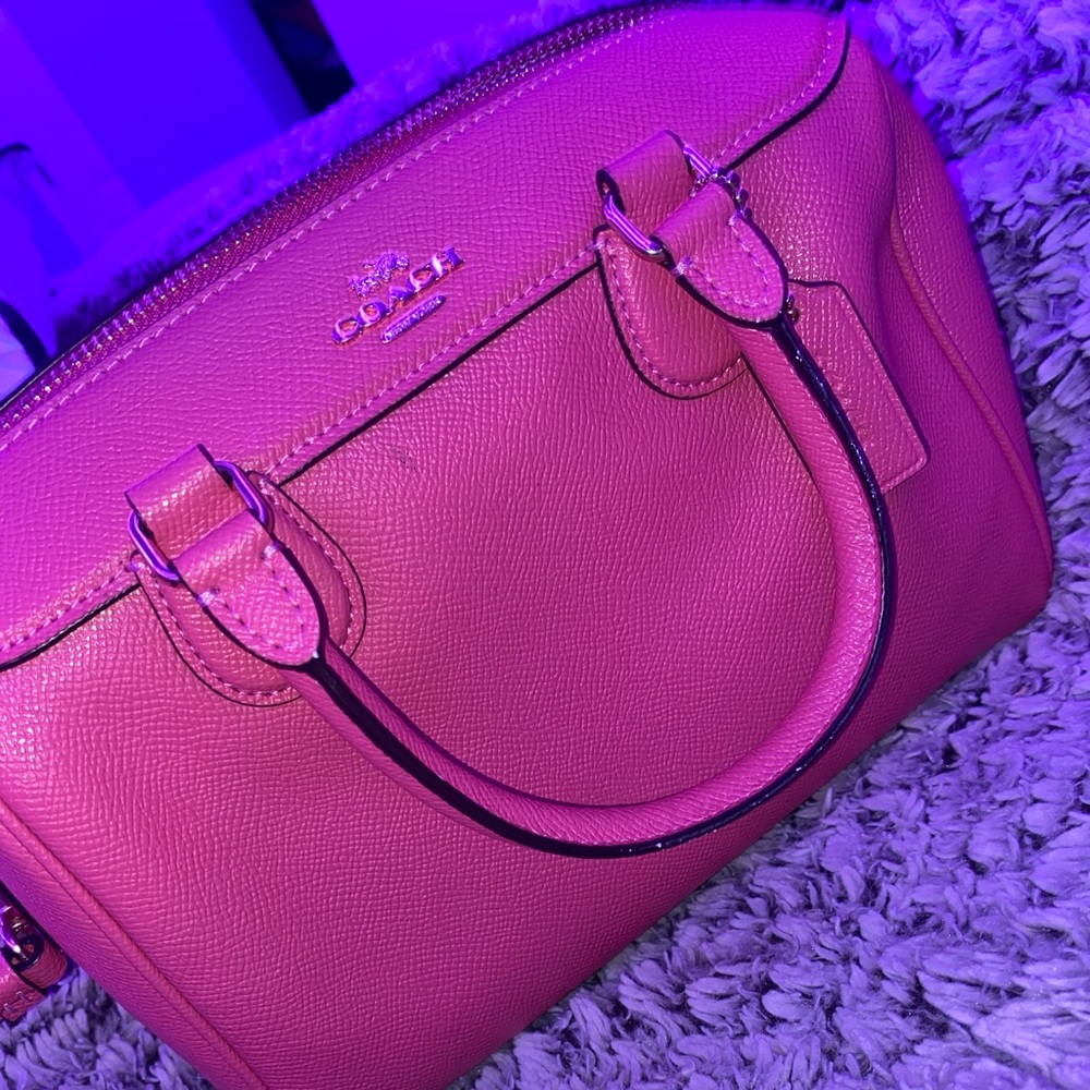 Pink coach purse